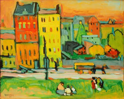 Houses in Munich by Wassily Kandinsky